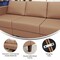 Flash Furniture HERCULES Artemis Cognac LeatherSoft Middle Reception Chair w/Wooden Walnut Legs ZB-8921M-COGNAC-GG - alternate 10
