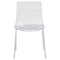 Leisuremod Astor Plastic Dining Chair with White Steel Base in Clear, 4PK ACW-20CL4 - alternate 8