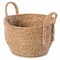 Vintiquewise Decorative Round Wicker Woven Rope Storage Blanket Basket with Braided Handles - Medium QI003835.M - alternate 1