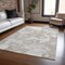 Homeroots 5' X 8' Taupe And Brown Abstract Washable Indoor Outdoor Area Rug 609583 - alternate 8