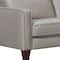 Homeroots Gray Leather L Shaped Three Piece Corner Sectional 548959 - alternate 14
