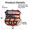 Signmission Route Us 66 Flag, 18 Inch X 18 Inch, Vinyl Decal SHI-D-18-483 - alternate 5