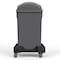 Regal Altair 23 Gallon Slim Rectangular Plastic Gray Trash Can with Dome Swing Lid and Mobile Dolly ZR-TC-300-GY+LD-310+DL-KIT - alternate 7
