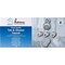 Home Impressions Chrome 3-Handle Acrylic Knob Tub & Shower Faucet F3010505CP-JPA3 - alternate 2