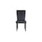 Homeroots Set of Two Black Upholstered Velvet Dining Side Chairs 564883 - alternate 6