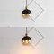 Jonathan Y Nixon 7.5" 1-Light Mid-Century Modern Metal/Glass Adjustable Drop Globe LED Pendants, Brass Gold, 2PK JYL3513A-SET2 - alternate 8