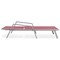 Leisuremod Marlin Grey Aluminum Patio Chaise Lounge Armchair Set of 2 with Square Fire Pit Table, Burgundy MLAGRCF21-77BRG2 - alternate 10