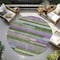 Homeroots 8' Moss Green Olive Green And Purple Round Striped Washable Indoor Outdoor Area Rug 613268 - alternate 7