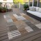 Homeroots 5' X 8' Chocolate And Gray Striped Washable Indoor Outdoor Area Rug 581702 - alternate 9