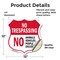 Signmission No Trespassing Shield Sign No Animals Ve, 12 Inch X 12 Inch, Vinyl Decal SHI-D-12-413 - alternate 5
