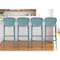 Homeroots Set of Four 30" Green Heavy Duty Plastic Low Back Bar Height Bar Chairs, 4PK 555083 - alternate 5