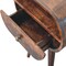Homeroots 21" Brown Solid Wood Round One Drawer Nightstand 651851 - alternate 8