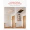 Vevor Aluminum Attic Ladder Folding Retractable Loft Stairs 9.8'-10.3' Ceiling A9 - alternate 8