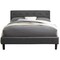 Homeroots Grey Platform King Bed with Two Nightstands 397024 - alternate 7
