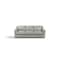 Homeroots 91" Gray Leather Sofa With Black Legs 491297 - alternate 1