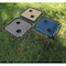 Outdoor Expressions Tan 18'' Square Steel Folding Side Table ZD-T1022-TAN - alternate 1