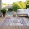 Homeroots 3' X 5' Lavender And Ivory Abstract Washable Indoor Outdoor Area Rug 612953 - alternate 9