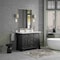 James Martin Vanities Brookfield 48 in Single Vanity, Black Onyx w/Single Hole 3 CM White Zeus Silestone Top & Backsplash 547-V48-BKO-1WZ - alternate 6