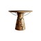 Homeroots 39" Natural Reclaimed Wood Pedestal Base Round Top Dining Table 716283 - alternate 1