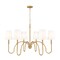 Z-Lite Jisele Rubbed Brass 6 Light Chandelier 4505-6RB - alternate 1