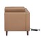 Flash Furniture HERCULES Artemis Cognac LeatherSoft Left Arm Reception Chair, 2 AC Outlets/1 USB/1 USB-C Ports ZB-8921C-LA-COGNAC-GG - alternate 9