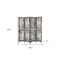 Homeroots 84" Brown Wood Folding Four Panel Screen Room Divider 342774 - alternate 5