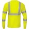 Ironwear Class 3 Hi Vis Long Sleeve T-Shirt with Segmented Reflective Tape, Lime, Large 1855-L-LG - alternate 3