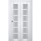 Sartodoors Sliding Closet Bi-fold Doors White Solid Core Modern Interior VEREGIO7602BF-WS-48 x 96 (2* 24x96) - alternate 1