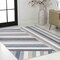 Jonathan Y Retro Rainbow Contemporary Stripe Blue/Cream/Gray 3 ft. x 5 ft. Area Rug DZC102B-3 - alternate 8