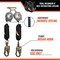 Malta Dynamics Wild Boar 6 ft Dual Self Retracting Lifeline-SRL with Steel Snap Hook, OSHA and ANSI Compliant C4102D - alternate 5