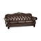 Homeroots 37" Espresso Top Grain Leather Sofa 348169 - alternate 1
