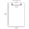 Acrimet 3 Pack Clipboard Letter Size A4 Low Profile Clip & Side Rulers, Durable Plastic - White, 3PK 134.6 - alternate 9