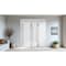 Vdomdoors Metal Double Doors Deux 1713 White Enamel Frosted Glass 1 Sidelight and Top Transom Entry Modern Pa DEUX1713DEXD-BEM-W72+14xH96+16-RH-O - alternate 4