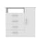 Homeroots 36" White Manufactured Wood Four Drawer Combo Dresser 477812 - alternate 4