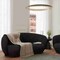 Leisuremod Faze Modern Curved Beige Velvet 3-Seater Sofa Couch, Fully Assembled FS75V-BL - alternate 10