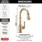 Delta Broderick Single Handle Pull-Down Bar/Prep Faucet 9990-CZ-DST - alternate 7