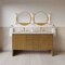 James Martin Vanities Hudson 60" Double Vanity, Honey Oak w/ 3 CM Eternal Jasmine Pearl Silestone Top 435-V60D-HNO-3EJP - alternate 10