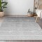Homeroots 3' X 5' Gray And Light Gray Ombre Washable Indoor Outdoor Area Rug 595811 - alternate 8