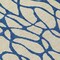 Homeroots 8' Beige And Blue Round Geometric Washable Indoor Outdoor Area Rug 599174 - alternate 8