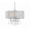 Jonathan Y Reese 17 in. Metal/Crystal LED Adjustable Drop Chandelier, Chrome JYL7468A - alternate 1