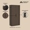 Manhattan Comfort Rivington 38in Bookcase Cabinet in Walnut - Set of 2 2-BC004-BR - alternate 9