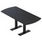Skutchi Designs 6 Person Conference Table With Power Unit | 6' Arc Rectangle Table | Harmony Series HAR-AREC-36X72-T.BK-U999ST19-NA - alternate 1