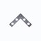 Prosource Corner Brace, 1-1/2 in L, 1-1/2 in W, 3/8 in H, Steel, Zinc-Plated, 1.6 mm Thick Material FC-Z015-C4PS - alternate 1