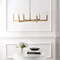 Jonathan Y Darcy 35" 6-Light Grand Modern Industrial Adjustable Geometric Architectural Square-Arm Candle-Style JYL9561A - alternate 10