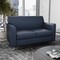 Flash Furniture HERCULES Diplomat Navy LeatherSoft Loveseat with Clean Line-Stitched Frame and Chrome Legs BT-827-2-NVY-CHR-GG - alternate 9