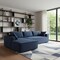 Homeroots 72" Dark Blue Fabric Modular Sleeper Sofa 568306 - alternate 17