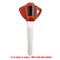 Aks Keys Suzuki Motorcycle Red Key Shell KS-SUZUKI-12 - alternate 1