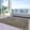 Homeroots 8' X 10' Brown And Denim Blue Medallion Washable Indoor Outdoor Area Rug 616049 - alternate 8