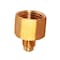 Everflow 1/4" Flare x 1/2" FIP Reducing Adapter Pipe Fitting; Brass F46R-1412 - alternate 1