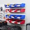 Vevor Hanging Stackable Storage Bin Plastic Organizer Garage Box 6 PCS Blue/Red, 6PK DDWL-5399 - alternate 6